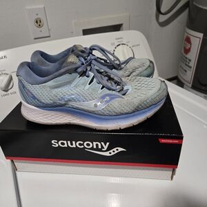Saucony Women's Blue and Gray Sneakers
